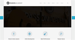 Desktop Screenshot of passionacademy.net