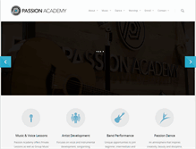 Tablet Screenshot of passionacademy.net